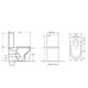 BERLIN 670*360*850mm Gloss White Quiet Flushing Back to Wall Two-piece Toilet Suite