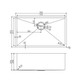 Round Corner Chrome Stainless Steel Handmade Single Bowl Kitchen Sink 762*457*254mm