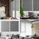 Indoor Motorized Double Layer Zebra Roller Blinds
