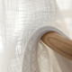 Modern White Linen Sheer Curtains