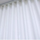 Luxury White S-Fold Sheer Curtains