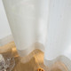 Modern Striped Polyester Chiffon Sheer Curtains