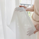 Modern Striped Polyester Chiffon Sheer Curtains