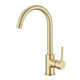 Light Brushed Brass Standard Kitchen Mixer