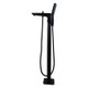 Black Freestanding Tap with Handheld Shower