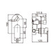Bellino High Gloss Black Wall Mixer with Diverter