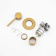 LUCID PIN - Brushed Brass Wall Mixer