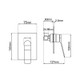 RUSHY - Brushed Nickel Wall Mixer