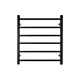 Black Heated Towel Rack 6 Bars