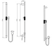 CADDENCE - Brushed Nickel Shower Rail