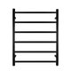 Black Heated Towel Rack 6 Bars