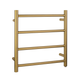 Brushed Brass Heated Towel Rack 4 Bars
