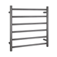 Brushed Gunmetal Heated Towel Rack 6 Bars