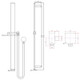 Brushed Nickel Shower Rail