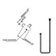 Brushed Nickel Shower Rail with Handheld Shower