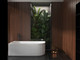 1500x750x580mm Matte White Left Corner Bathtub