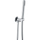 Chrome Shower Rail with Handheld Shower