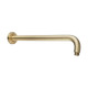 400mm Light Brushed Brass Wall Shower Arm