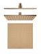250mm Rose Gold Shower Head