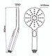 Chrome 3 Functions Handheld Shower