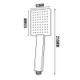 Chrome Single Function Handheld Shower