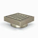 100*100*21mm Brushed Nickel Ezy Flow Guard Floor Waste