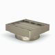 100*100*21mm Brushed Nickel Ezy Flow Guard Floor Waste Insert