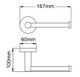 LUCID PIN - Brushed Nickel Toilet Paper Holder
