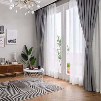 American Style Polyester Blackout Curtains