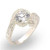 30122 - High-Polished 925 Sterling Silver Ring with AAA Grade CZ  in