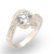 30122 - High-Polished 925 Sterling Silver Ring with AAA Grade CZ 