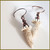 Copper Wire Wrapped Howlite Spike Earrings