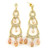 7X372 Gold 925 Sterling Silver Earrings with AAA