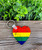 Rainbow Heart, MDF Heart Keychain, , Boho Fun, Human Rights Equality