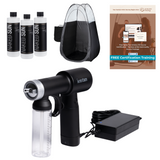 Naked Sun IonTan PRO Professional Spray Tan Machine with Honey Glow Sunless Solution and Black Tent