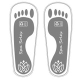 Spray Tan Feet Pads - Adhesive Disposable Spa Feet Protectors - 50 Pair Gray