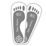 Spray Tan Feet Pads - Adhesive Disposable Spa Protectors - 100 Pair Grey