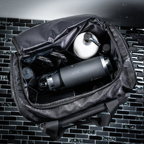 Compact Spray Tan Tech Duffel Bag