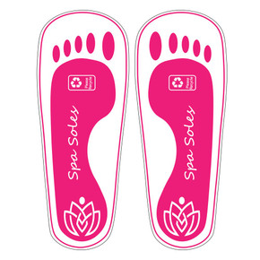 Spray Tan Adhesive Disposable Spa Feet Protectors - 100 Pair Pink