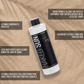 Naked Sun ION Tan Spray Tan Machine DualPower Rechargeable and A/C Power with Naked Sun Honey Glow Rapid Tanning Solution