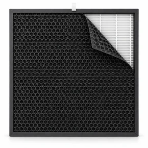 Naked Sun X-Fan Dual-Layer Replacement Filters, 2-Pack – Activated Carbon & Fine Pleated Media, 16 x 16-Inch Spray Tan Overspray Extractor Filters
