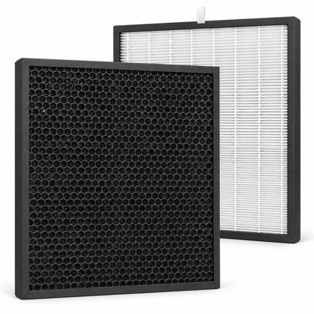 Naked Sun X-Fan Dual-Layer Replacement Filters, 2-Pack – Activated Carbon & Fine Pleated Media, 16 x 16-Inch Spray Tan Overspray Extractor Filters