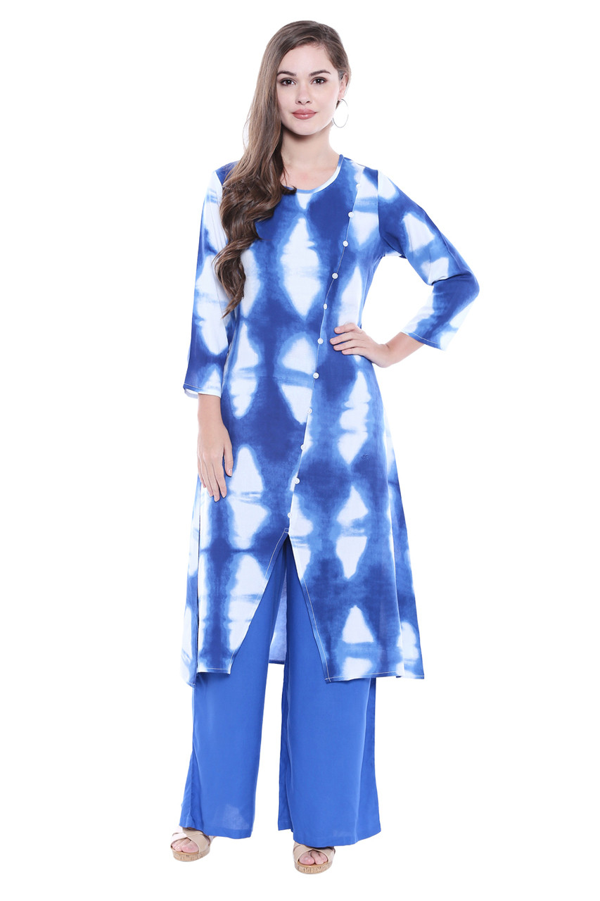Long Kurta Tunic Women's Cotton Printed Rich Vibrant Colors InSattva