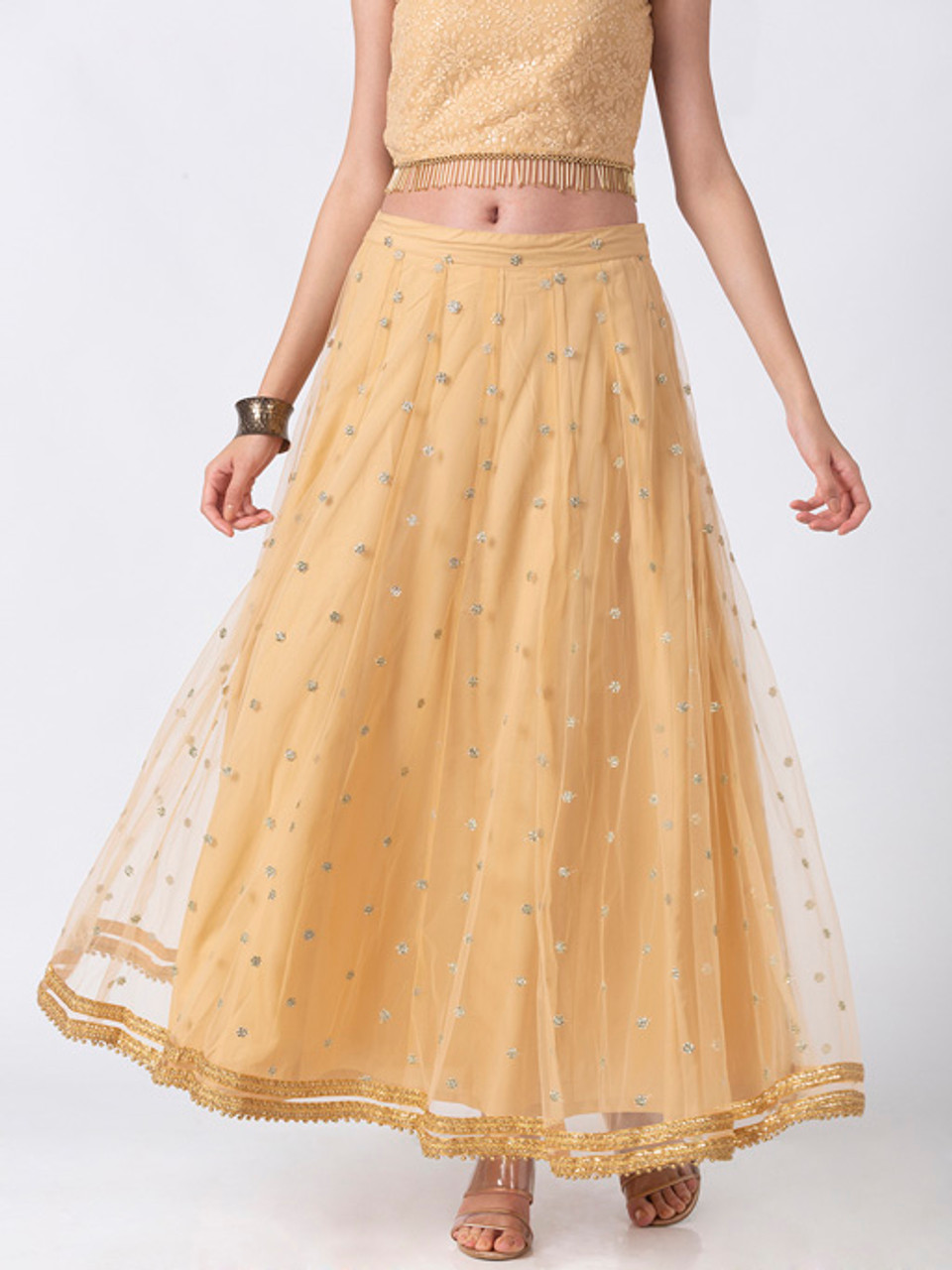 Sajda Multicolour Embroidered Lehenga Skirt – Alaya by Stage3