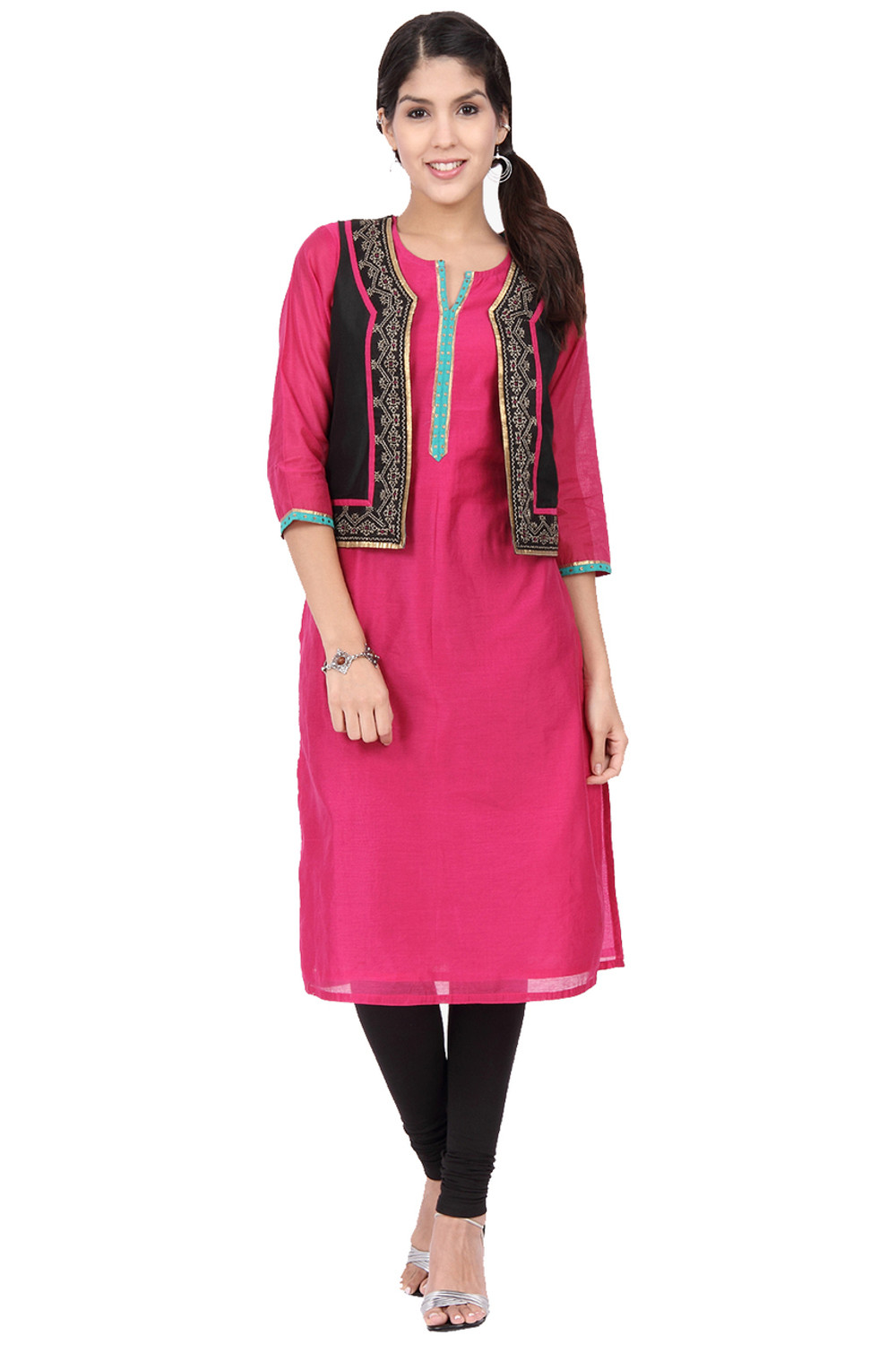 Cloth Haus India Women Multicoloured Longline Open Front Jacket Price in  India, Full Specifications & Offers | DTashion.com