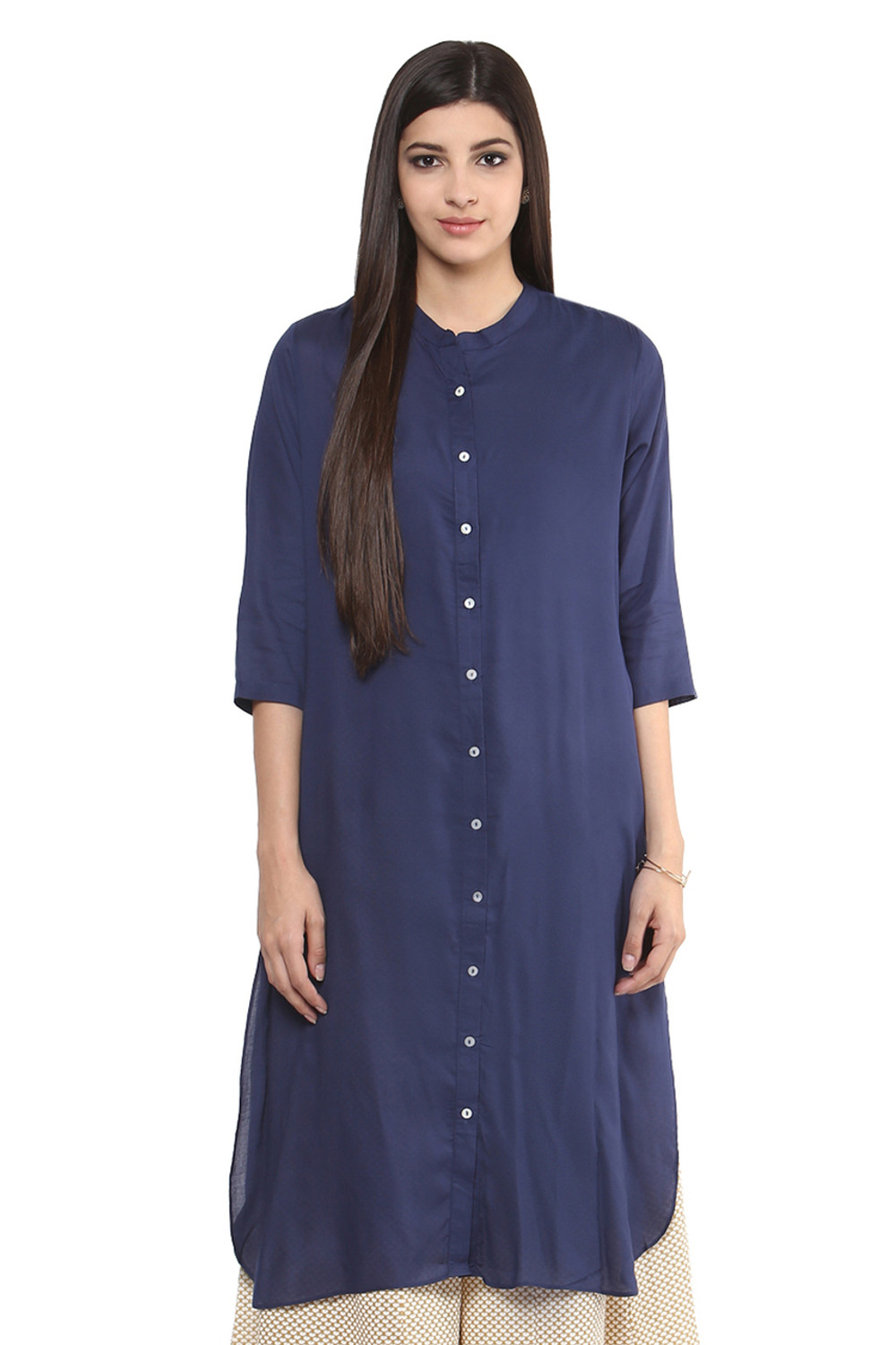 Tempest Blue | Cotton Shirt Dress Kurta – Cotton Rack