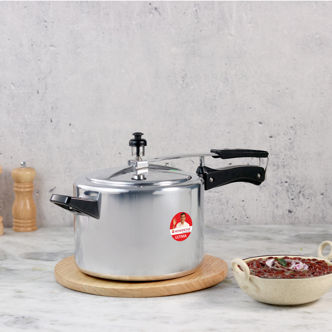 Silver Ultima Inner Lid Aluminum Pressure Cooker