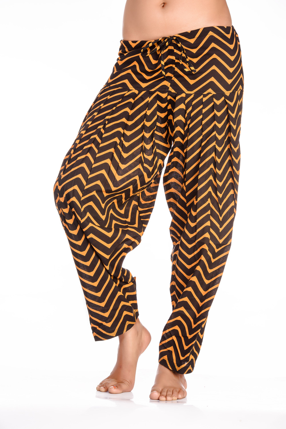 InSattva Womens Indian Chevron Print Harem Pants  InSattva