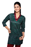 Women's Indian MixNMatch V-Neck Kurta