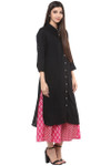 Long Shirt Kurta Tunic dress Rich Solid Color - Side right - In-Sattva  Long Shirt Kurta Tunic dress Rich Solid Color - Side right - In-Sattva